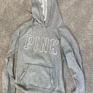 Pink hoodie with front pocket